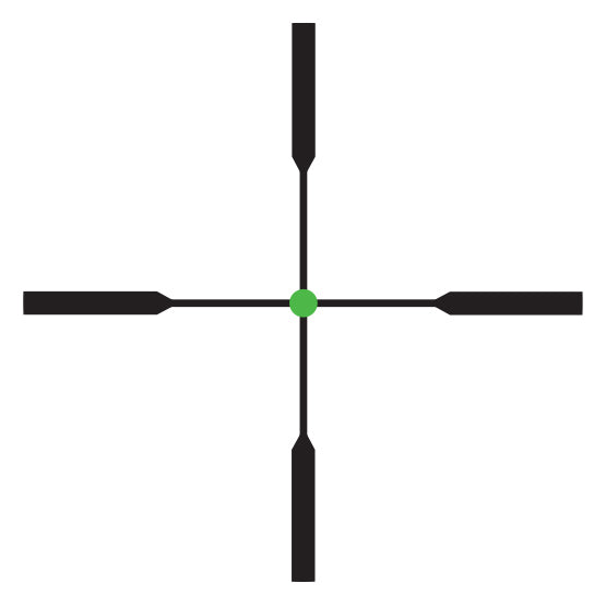 Trijicon AccuPoint 3-9x40 céltávcső, Duplex zöld, 1″-os tubus, TR20-1G, 5/5. kép