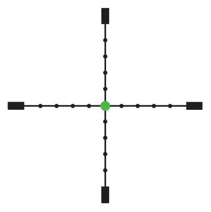 Trijicon Cannocchiale AccuPoint 3-9x40 Mil-Dot Verde Tubo da 1″ TR20-2G – reticolo Mil-Dot con punto verde