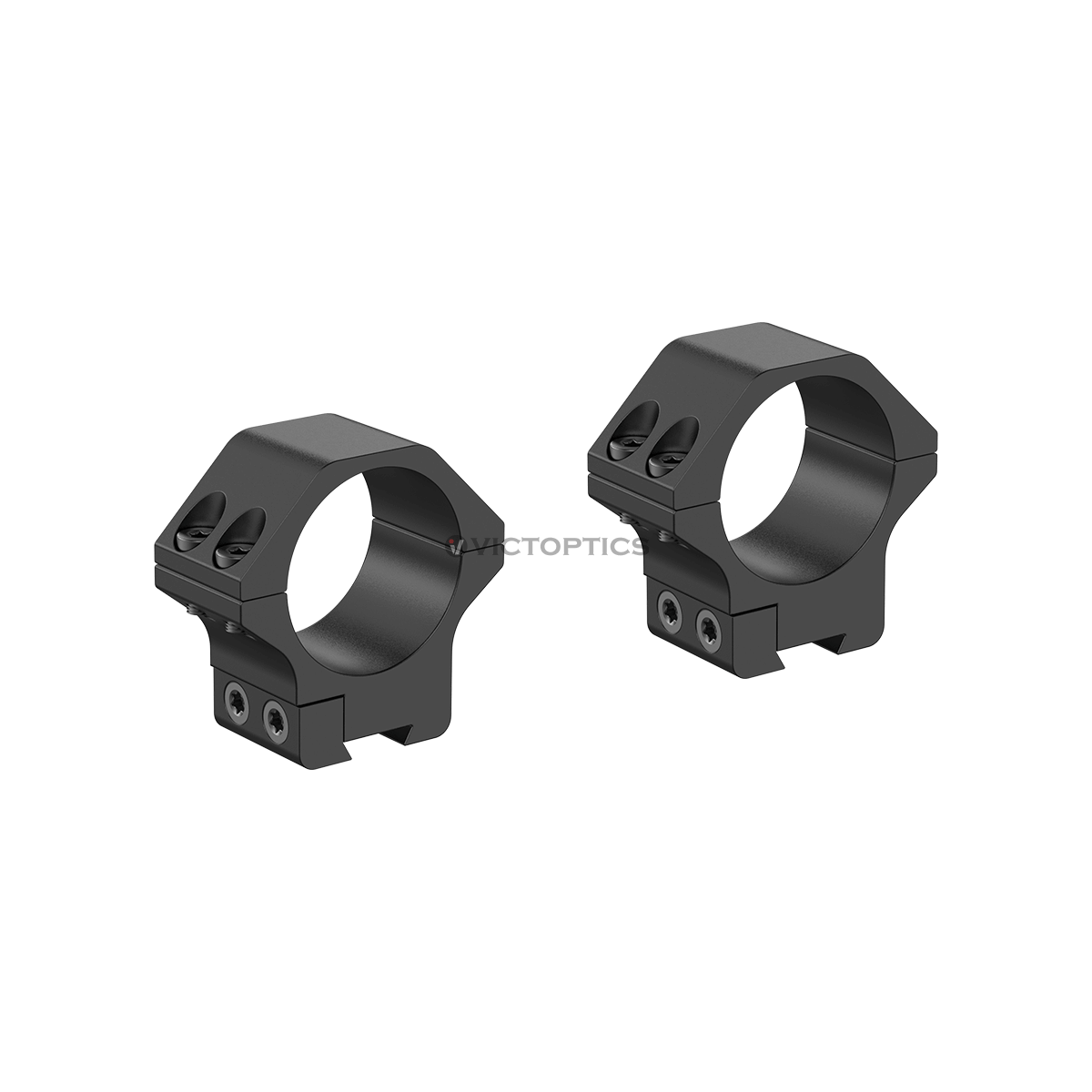Dettaglio delle viti degli anelli VictOptics da 30 mm