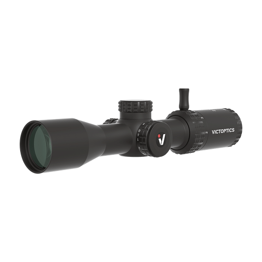 Cannocchiale VictOptics SOI 2-7x32 visto di lato