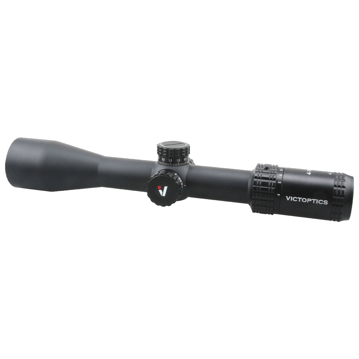 Cannocchiale VictOptics S4 4-16x44 SFP visto di lato