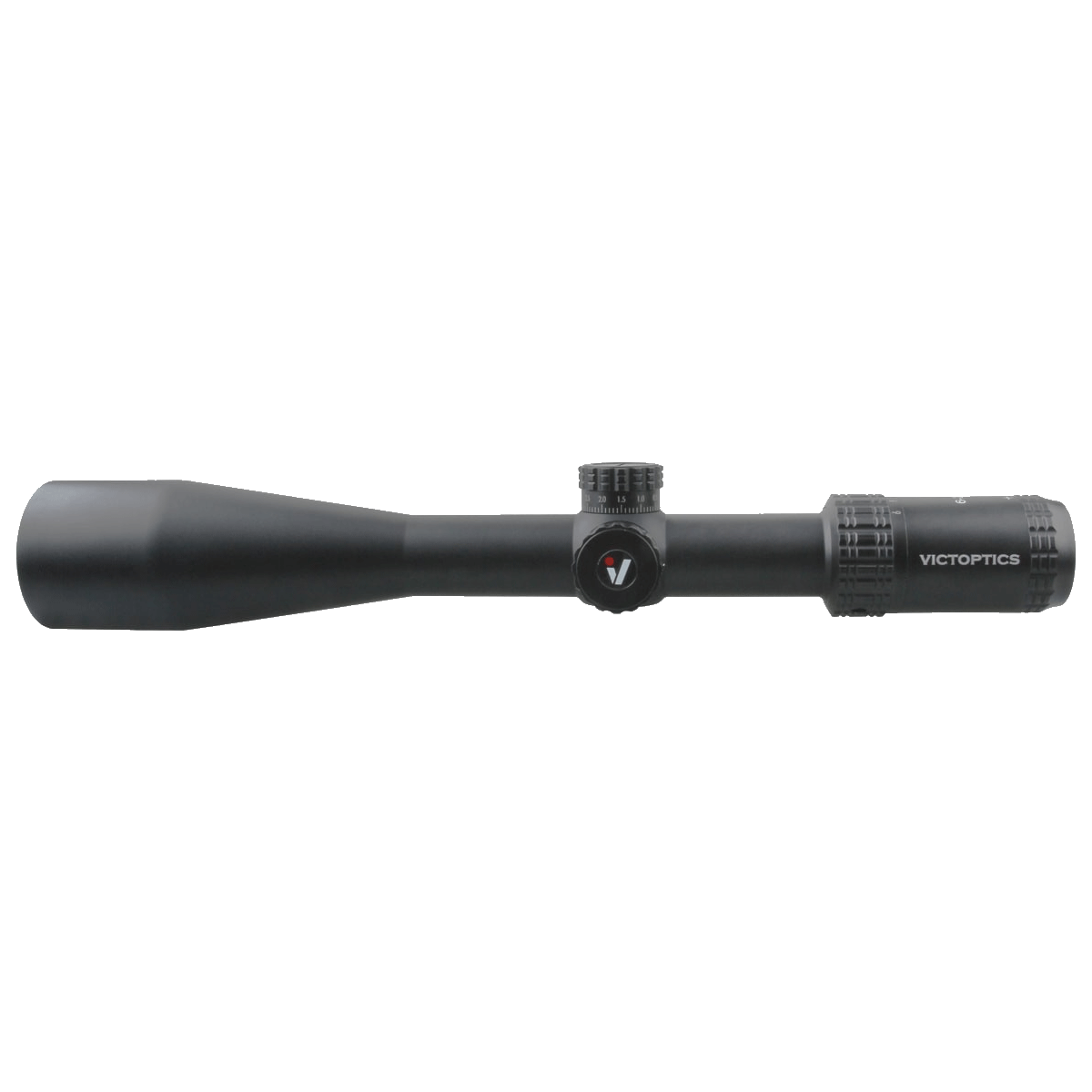 Cannocchiale VictOptics S4 6-24x50 SFP visto di lato