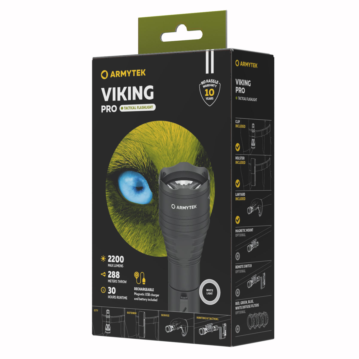 Armytek Viking Pro Magnet USB luce bianca, confezione