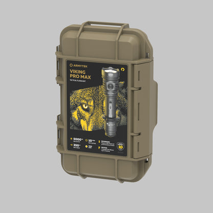 Armytek Viking Pro Max torcia tattica, dettaglio della testa