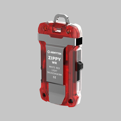 Armytek Zippy WR Rosso vista laterale con selettore