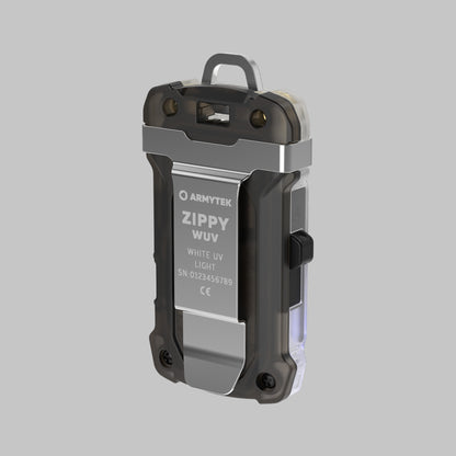 Armytek Zippy WUV Grigio vista laterale