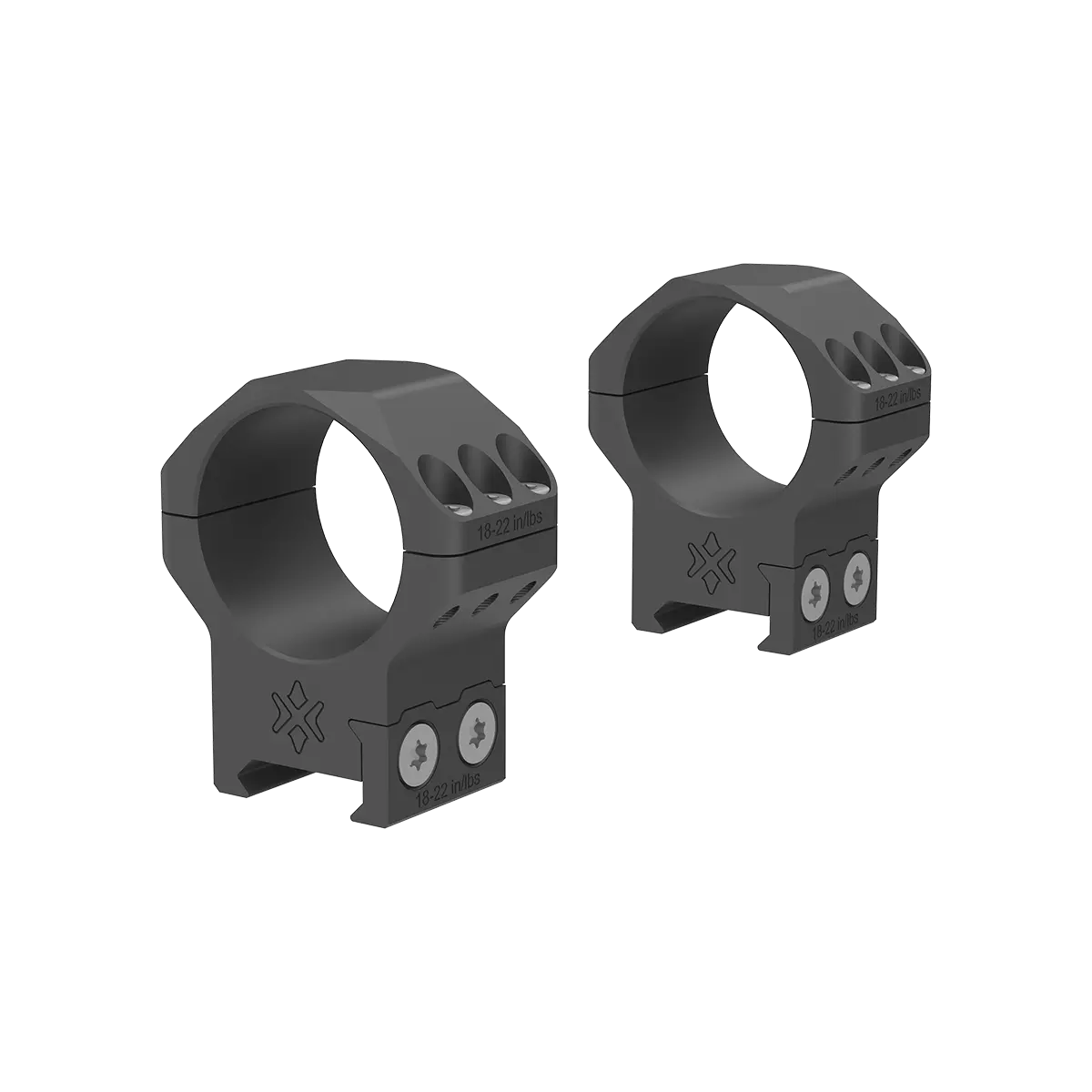 Anelli Vector Optics X-ACCU da 34 mm a profilo medio