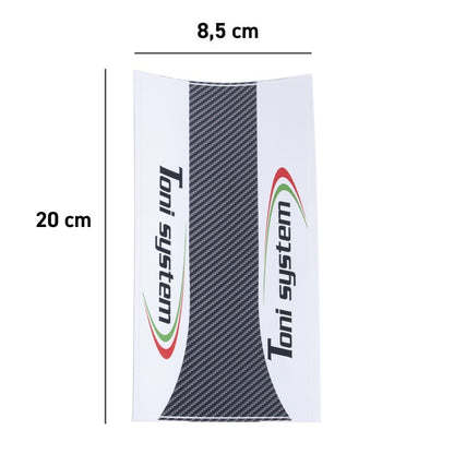 Toni System Adesivo protettivo lungo in PVC per tubo serbatoio (4 pezzi)