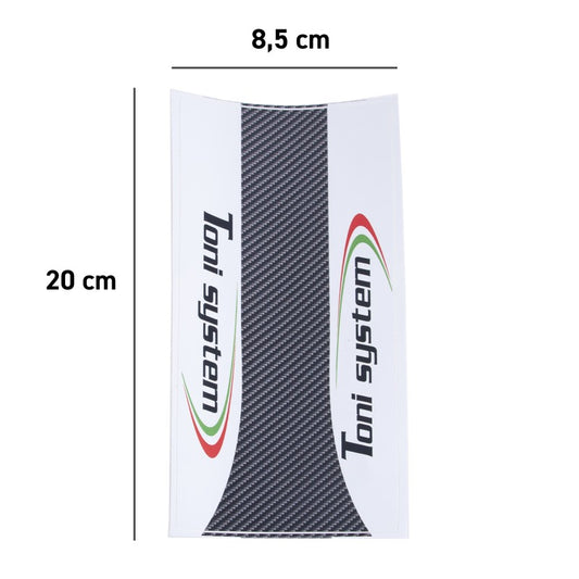 Toni System Adesivo protettivo lungo in PVC per tubo serbatoio (4 pezzi)