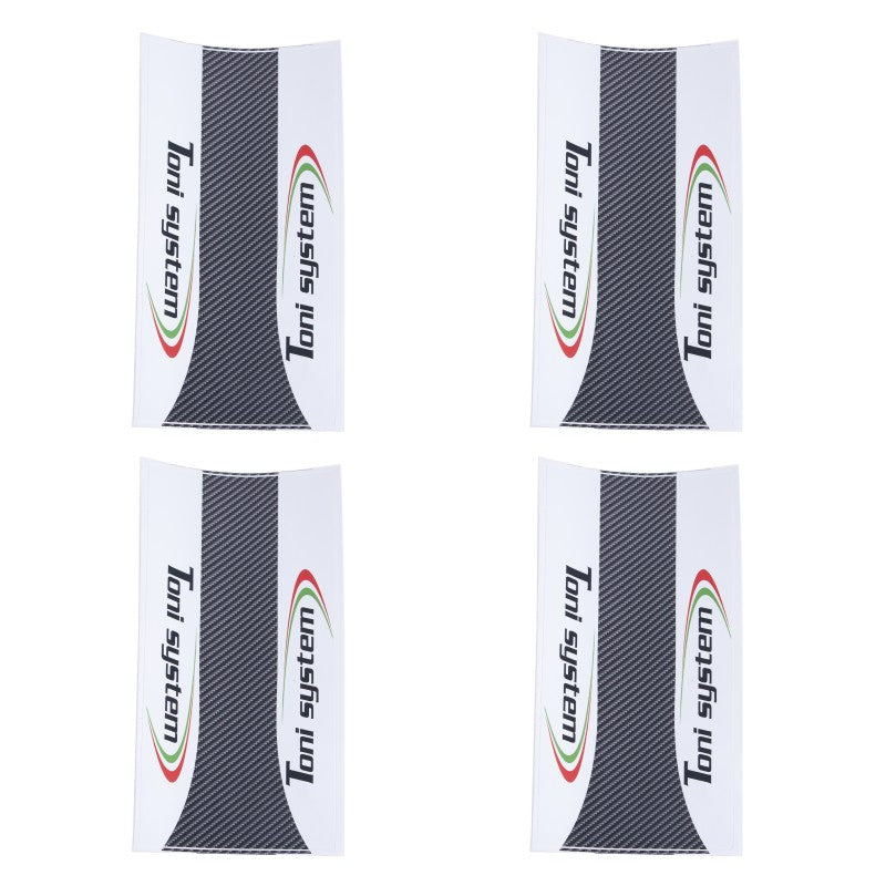 Toni System Adesivo protettivo lungo in PVC per tubo serbatoio (4 pezzi)