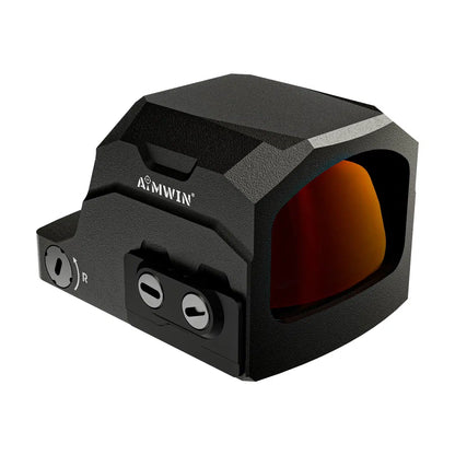 AiMWIN PE330 red dot chiuso RMSc, vista anteriore destra