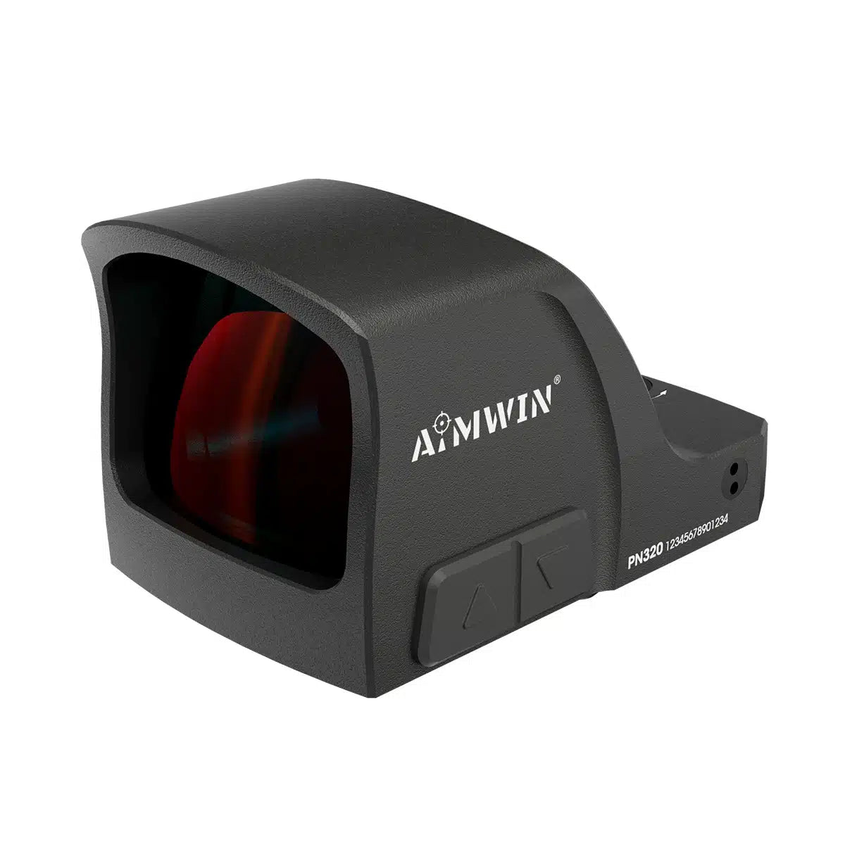 AiMWIN PN320 red dot, vista anteriore di tre quarti