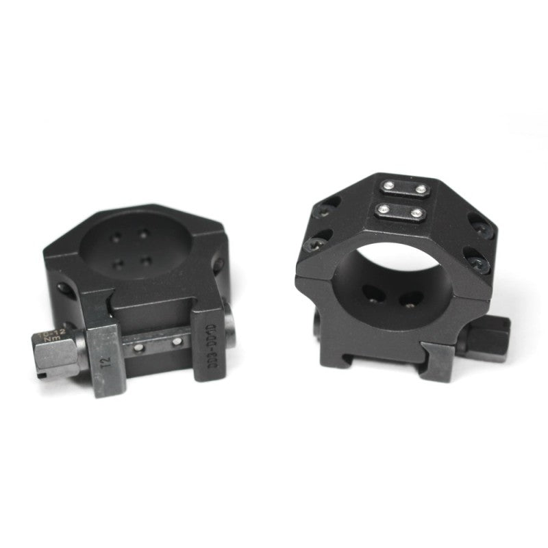 ERATAC anelli Picatinny MILSPEC diametro 30 mm altezza 17 mm nero