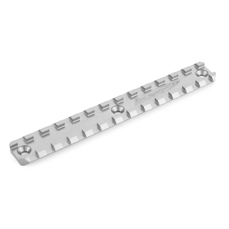 Toni System Slitta Picatinny corta AR15 135 mm, interasse 61,5 mm, per tubi astina Toni System – Argento
