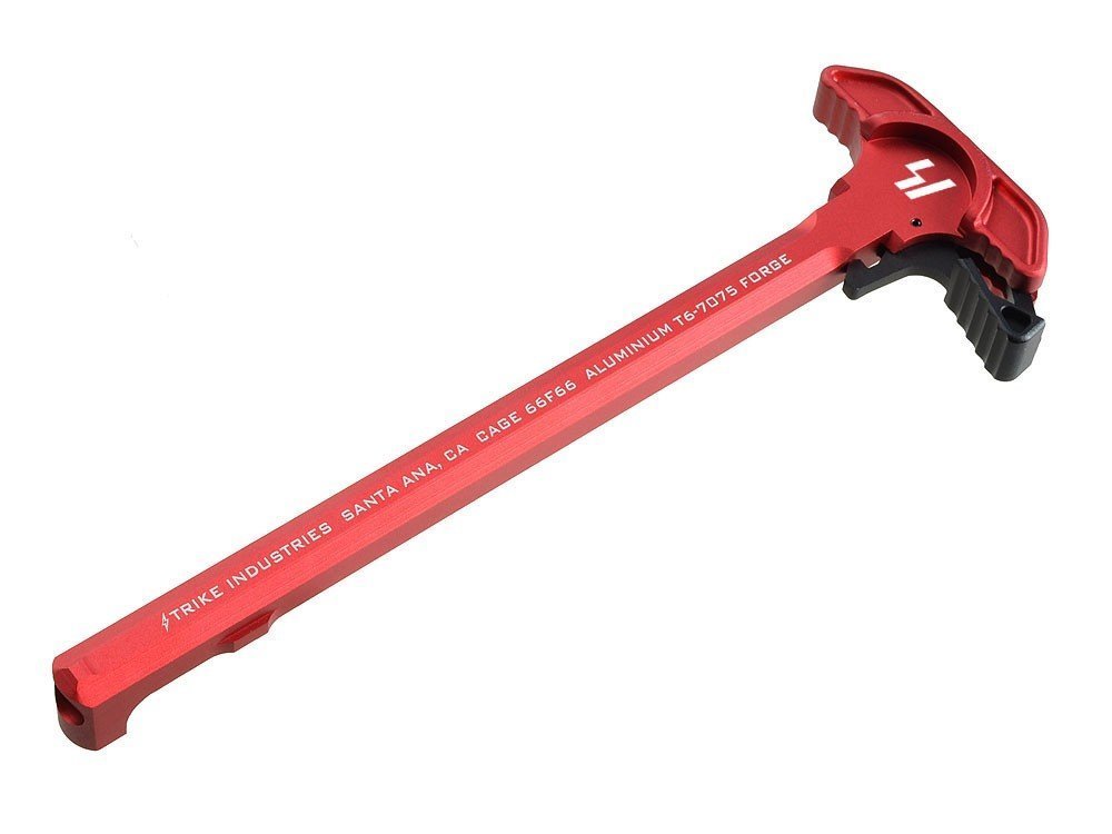 Leva di armamento Strike Industries con Extended Latch per AR-15 rossa, vista principale