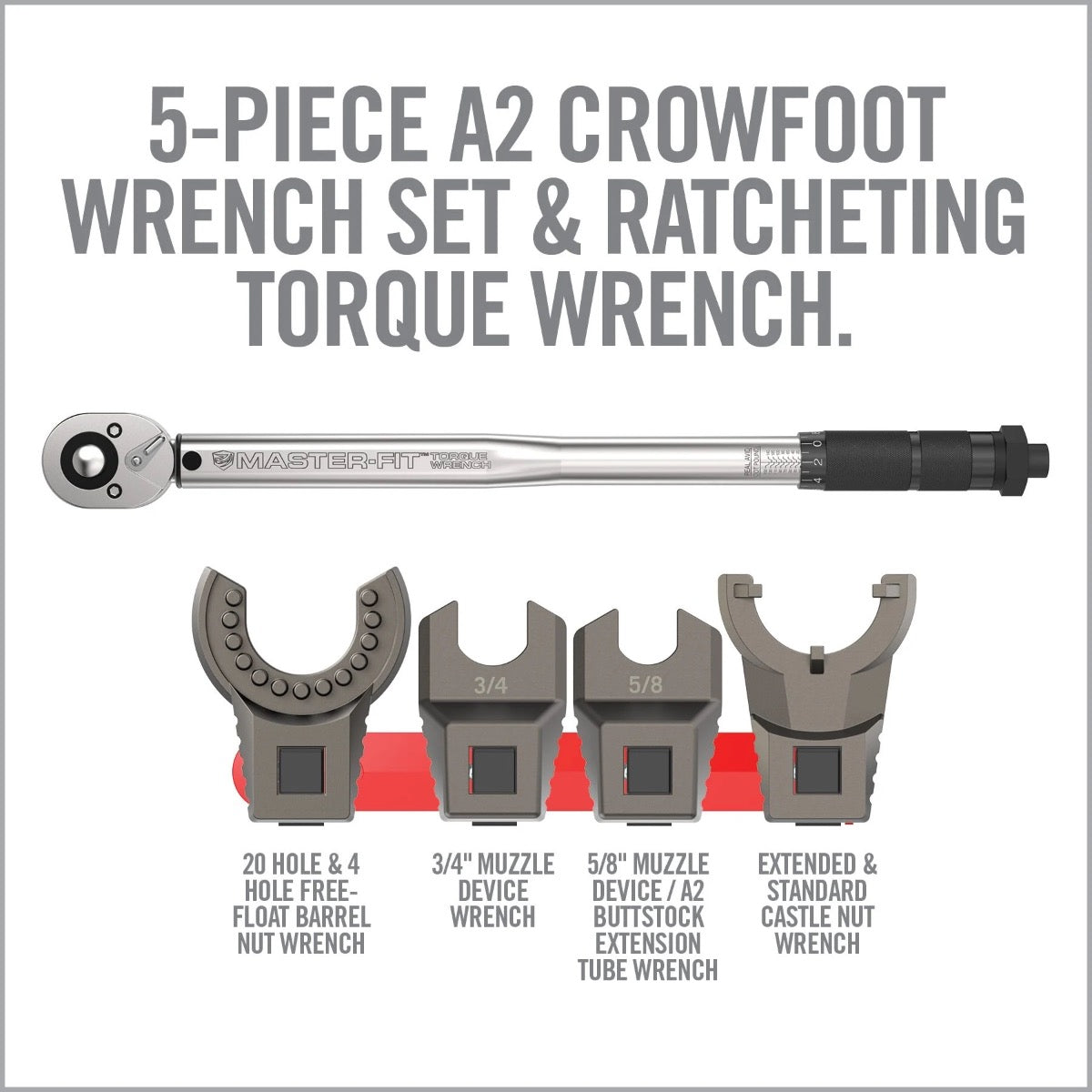 Real Avid Chiave Dinamometrica con Adattatori AR15