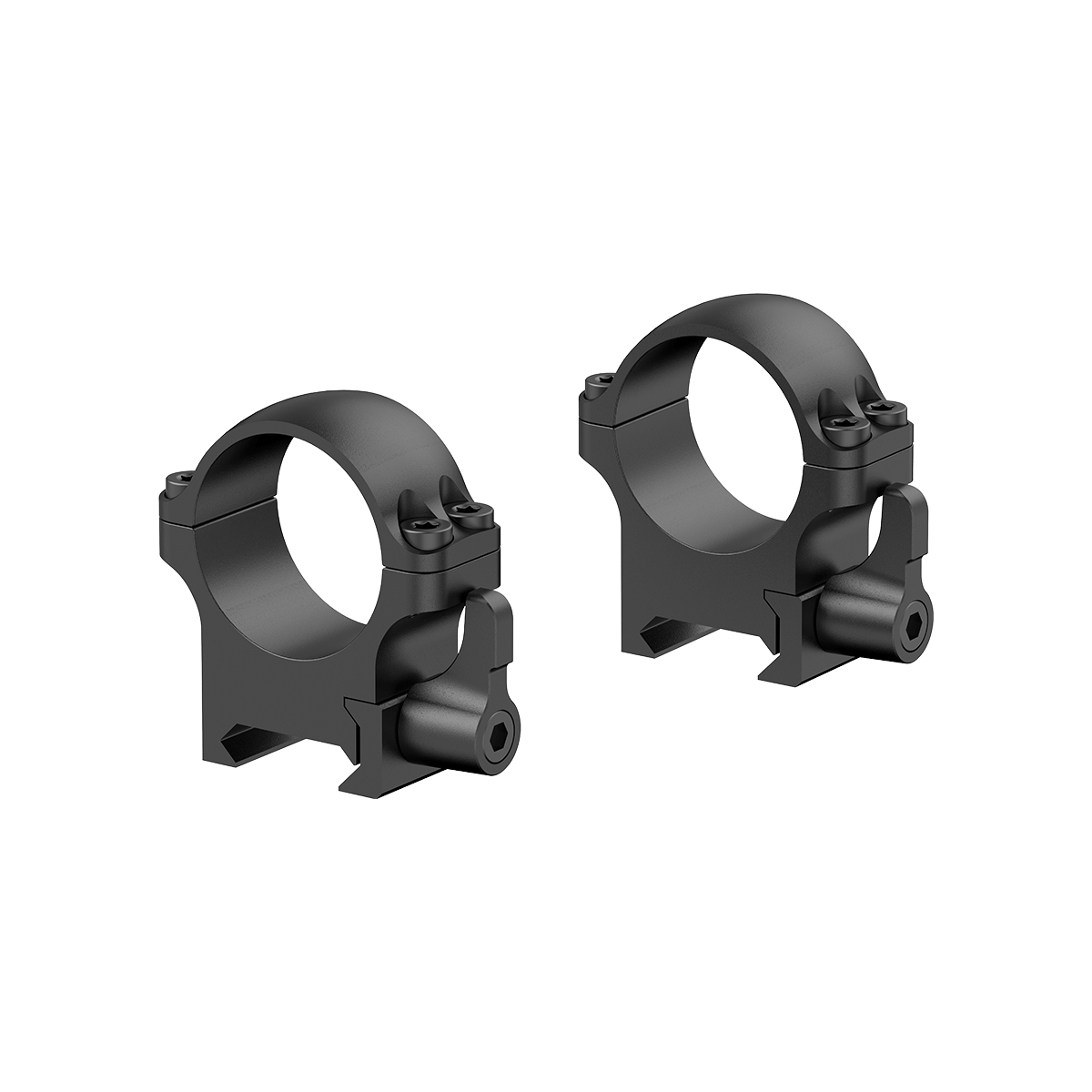 Anelli in acciaio Vector Optics a sgancio rapido da 30 mm profilo basso