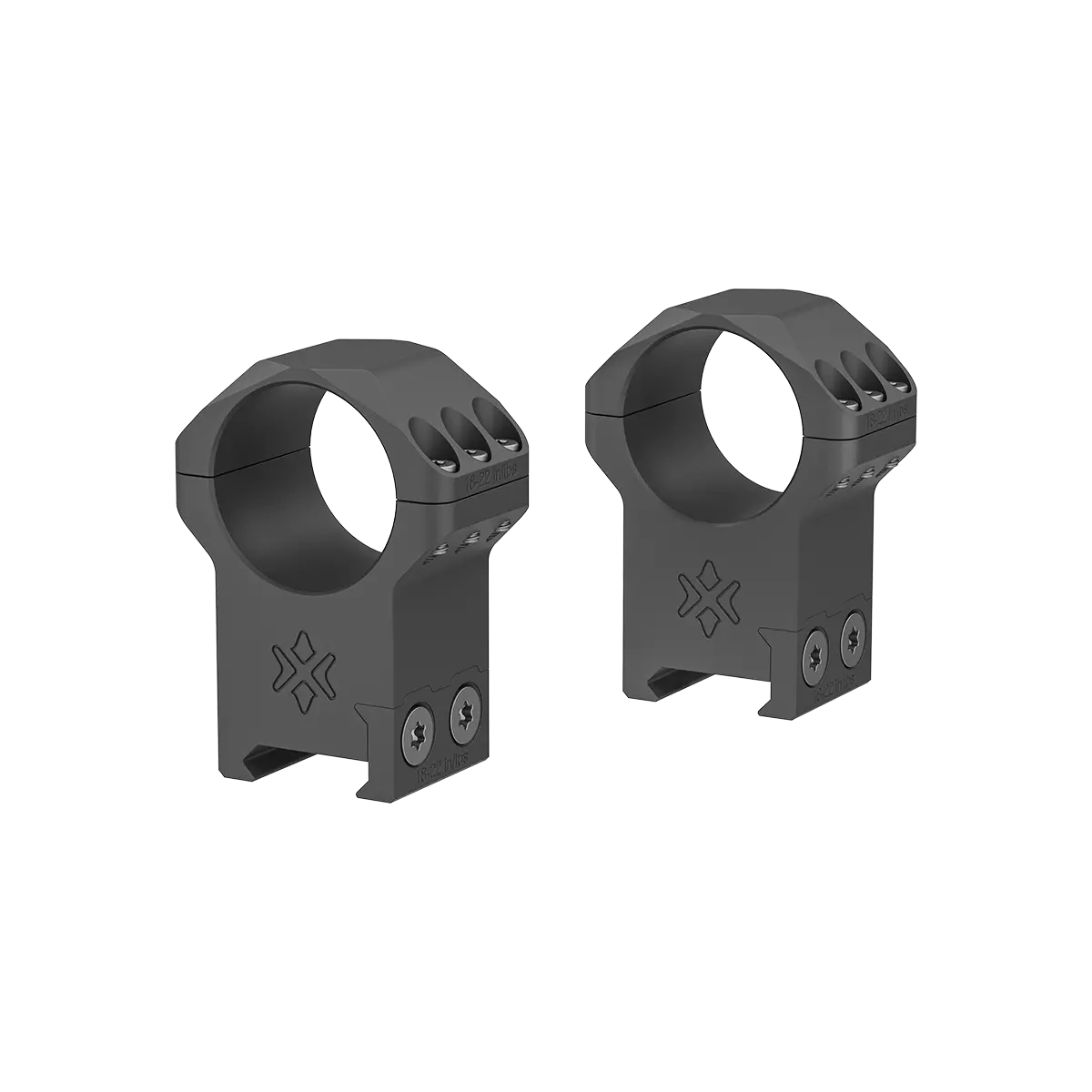 Anelli Vector Optics X-Accu da 30 mm a profilo alto