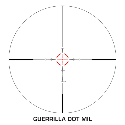 Schema del reticolo Guerrilla Dot MIL dello Swampfox Arrowhead
