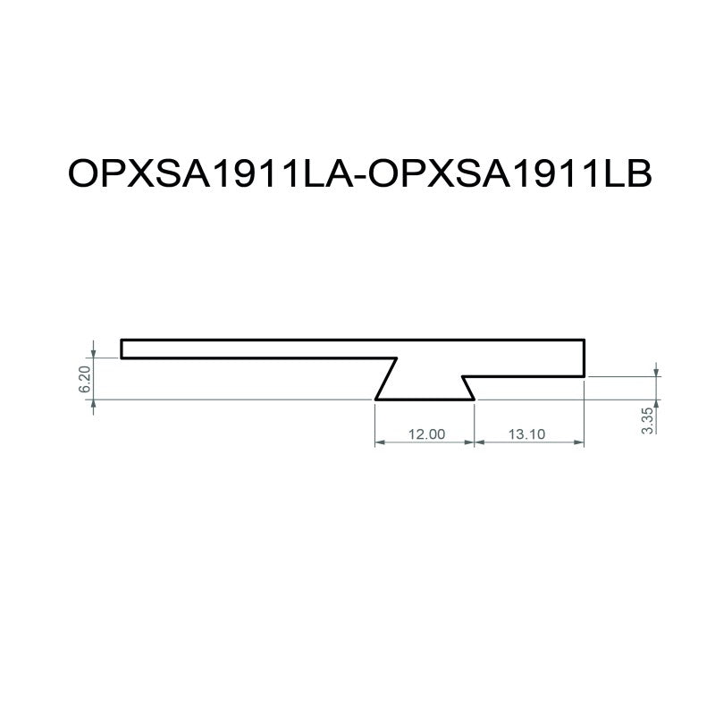 Toni System Base piastrina a coda di rondine tipo A per red dot su Springfield Armory 1911 Loaded