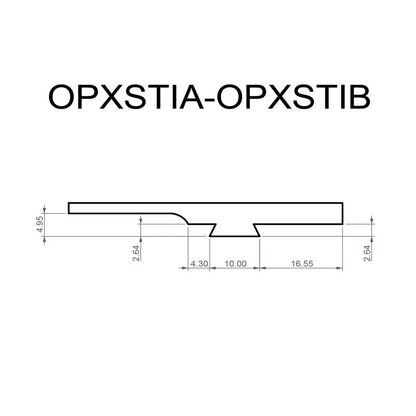 Toni System Base piastrina a coda di rondine tipo C per red dot su STI 1911 e 1911 Trojan