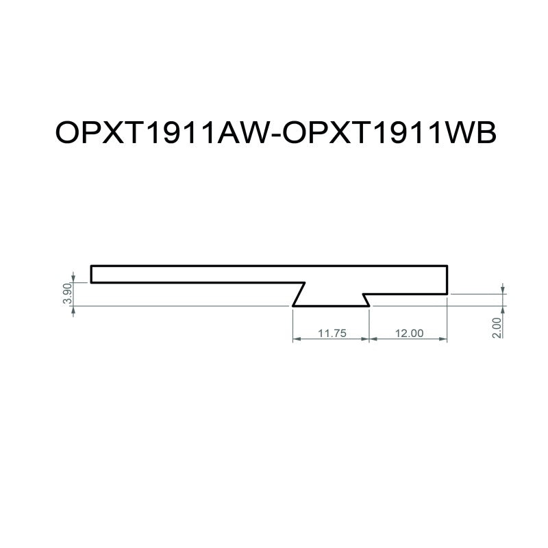 Toni System Base piastrina a coda di rondine tipo B per red dot su Tanfoglio 1911 Witness