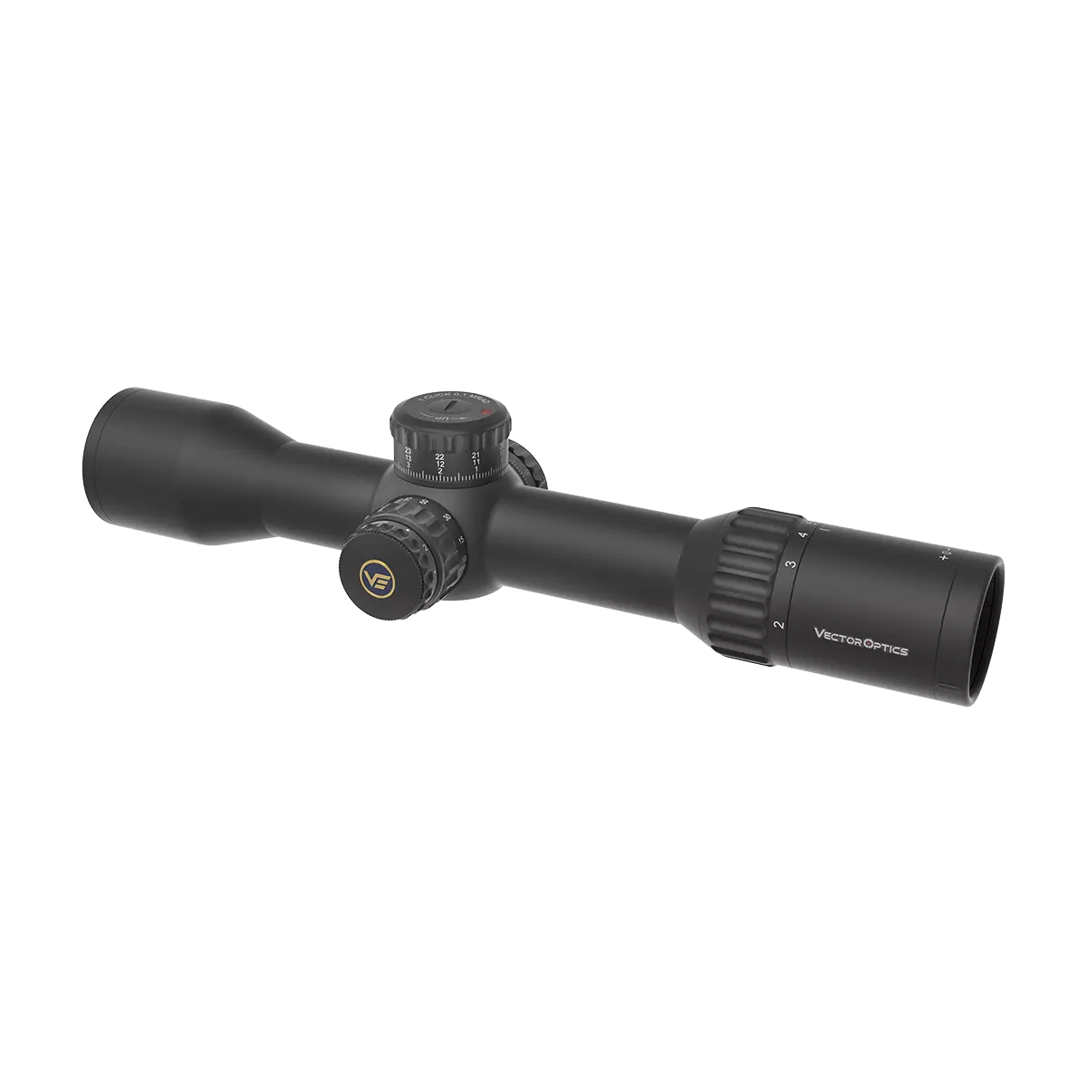 Torrette con zero stop del Vector Optics Continental x6 2-12x44 FFP