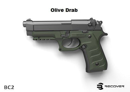 Recover Grip & Rail System per Beretta 92 - Olive Drab
