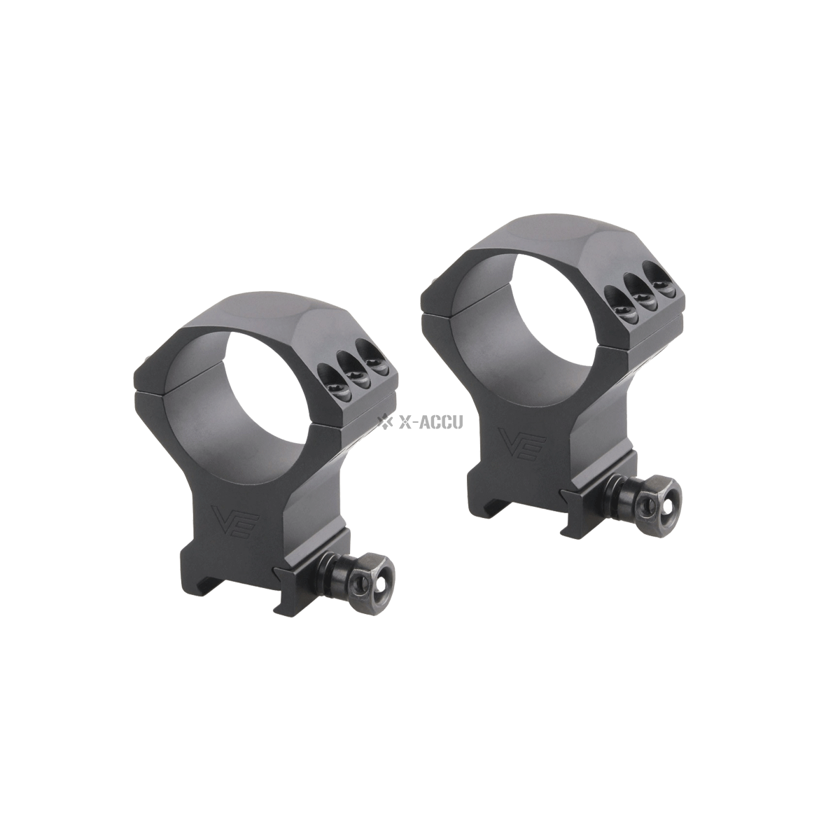 Anelli Vector Optics X-ACCU da 34 mm a profilo alto