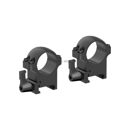 Dettaglio della leva di sgancio rapido degli anelli Vector Optics da 1 pollice