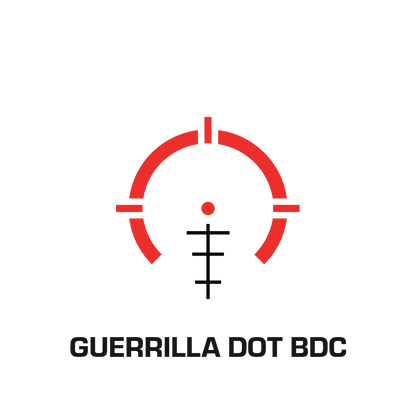 Schema del reticolo Guerrilla Dot BDC dello Swampfox Tomahawk II