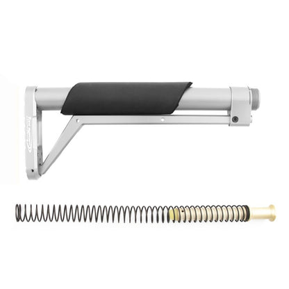 Toni System Calcio fisso 11 pollici per AR15 con molla buffer – Argento
