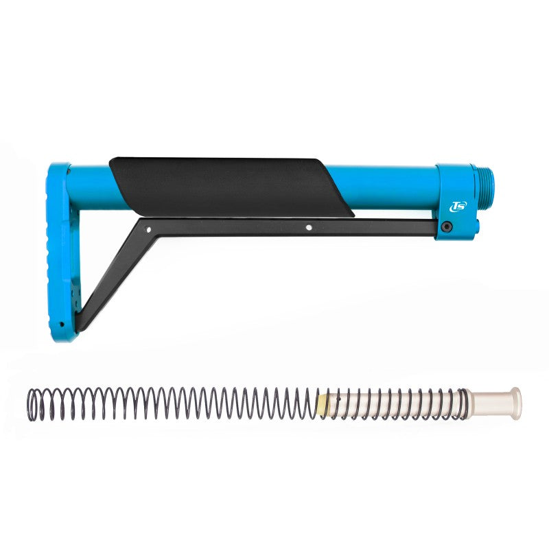 Toni System Calcio fisso 11 pollici per AR15 con molla buffer – Blu