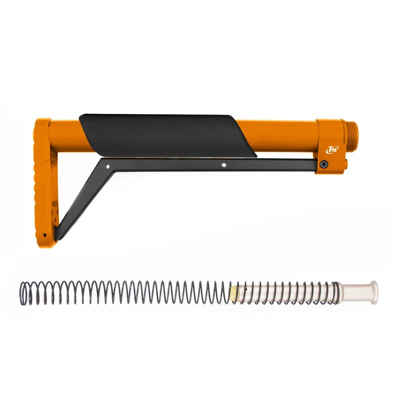 Toni System Calcio fisso 11 pollici per AR15 con molla buffer – Arancione