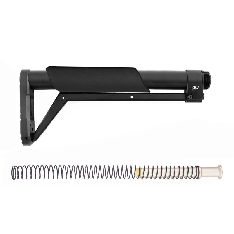 Toni System Calcio fisso 11 pollici per AR15 con molla buffer – Nero