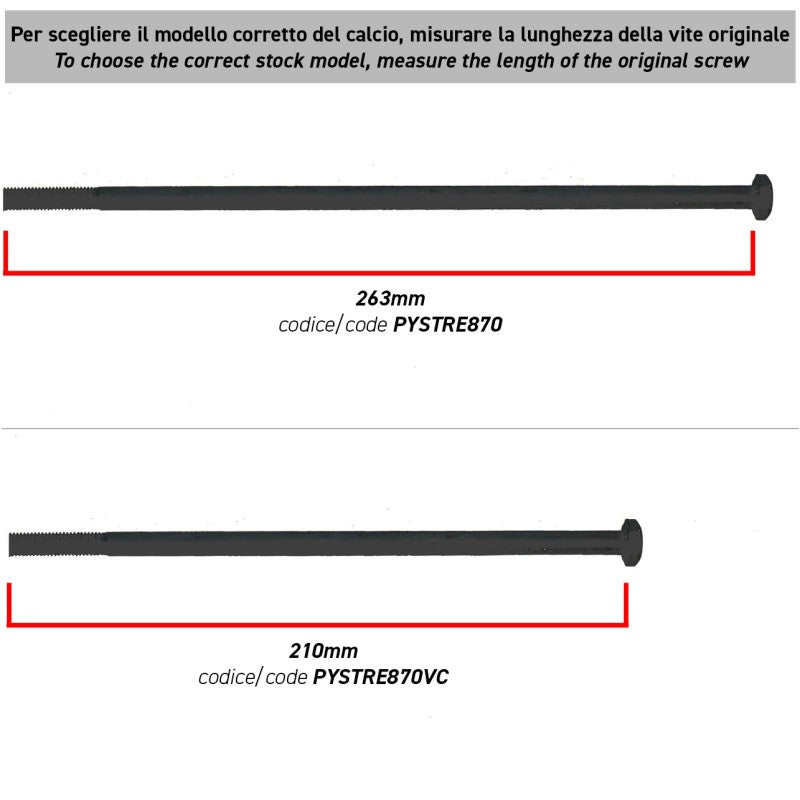 Toni System Calcio TST in polimero per Remington 870 (vite lunga)