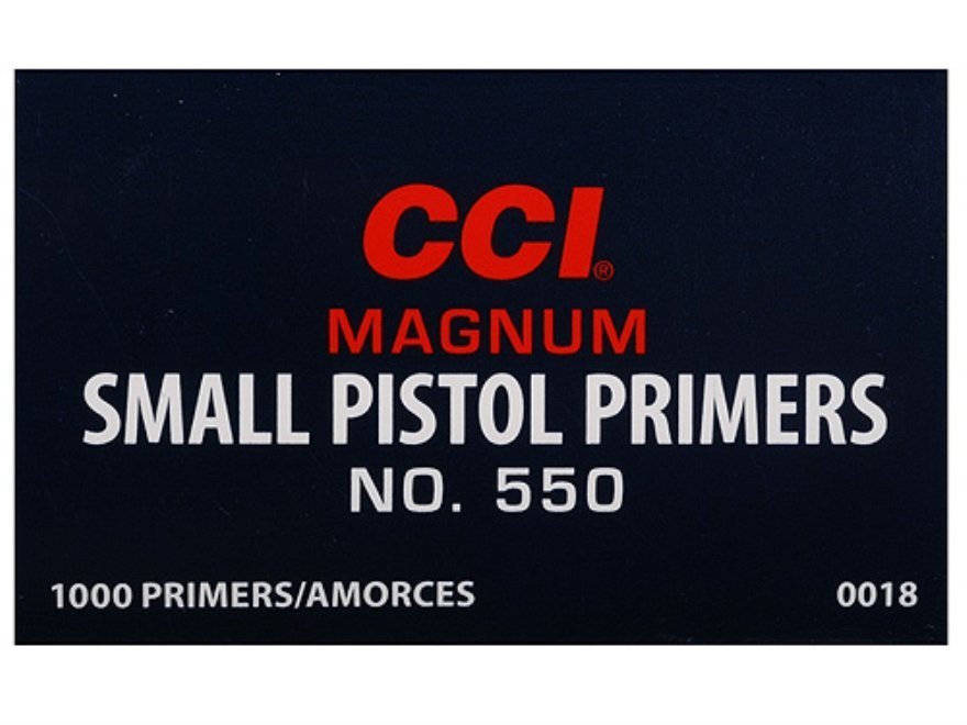 CCI Small Pistol Magnum Primers #550 1000pz