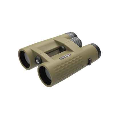 Binocolo Paragon HD a prismi a tetto con cerniera aperta