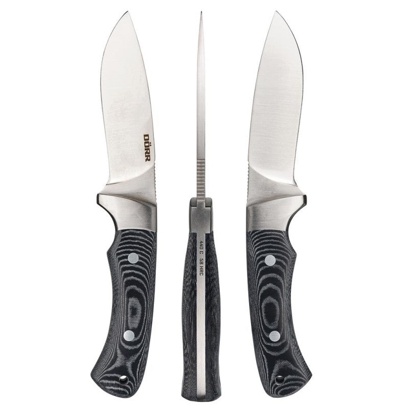 Dörr M-110 coltello a lama fissa manico in micarta con acciarino