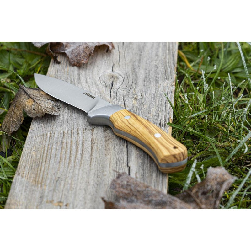 Dörr M-110 coltello a lama fissa manico in legno d'ulivo