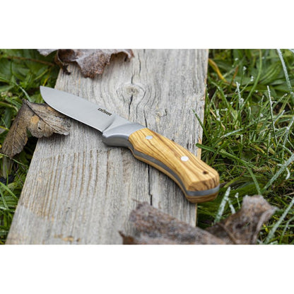 Dörr M-110 coltello a lama fissa manico in legno d'ulivo