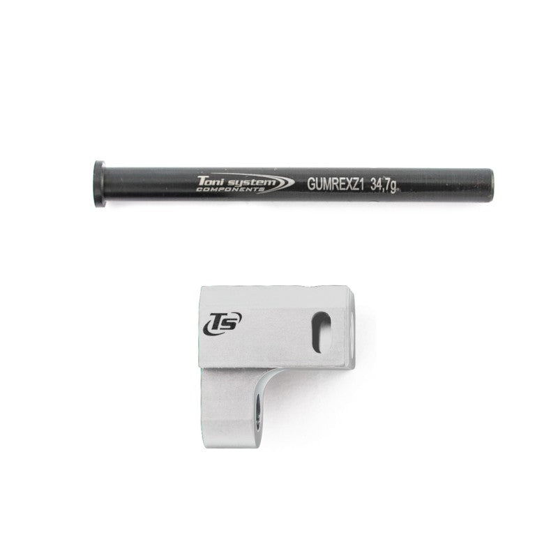 Toni System Compensatore con guidamolla in acciaio per Arex Rex Zero 1 Tactical – Argento