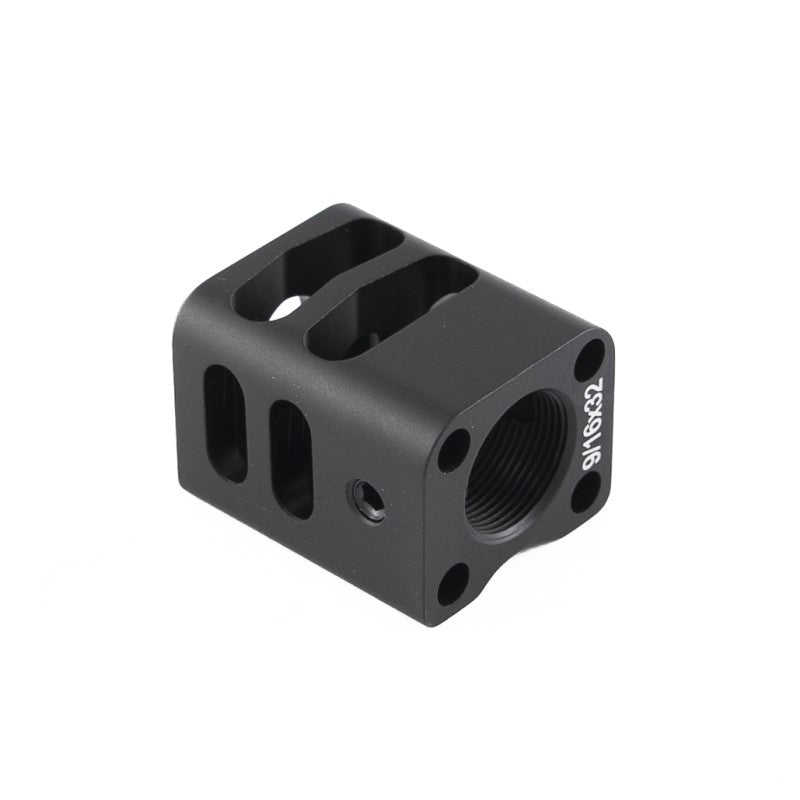 Toni System Compensatore minor per canne KKM per Glock, filetto 9/16x32 DX – Nero