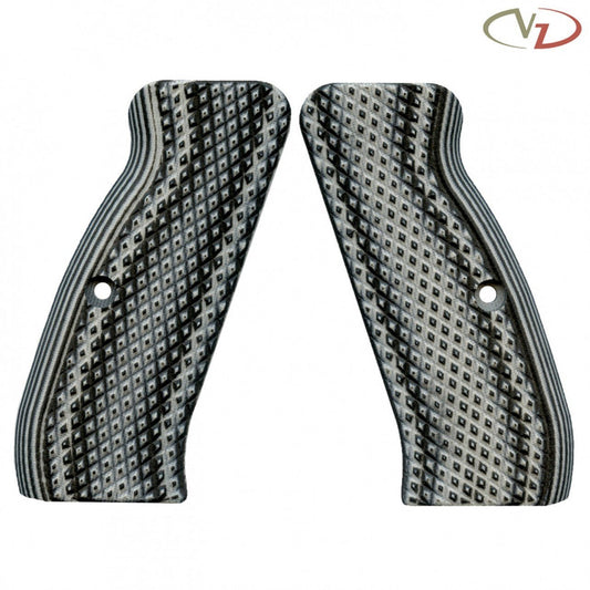 VZ Grips CZ 75 Diamond - Backs Zebra
