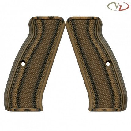 Cachas VZ Grips Tactical Diamonds en G10 para CZ 75 - Hyena Brown