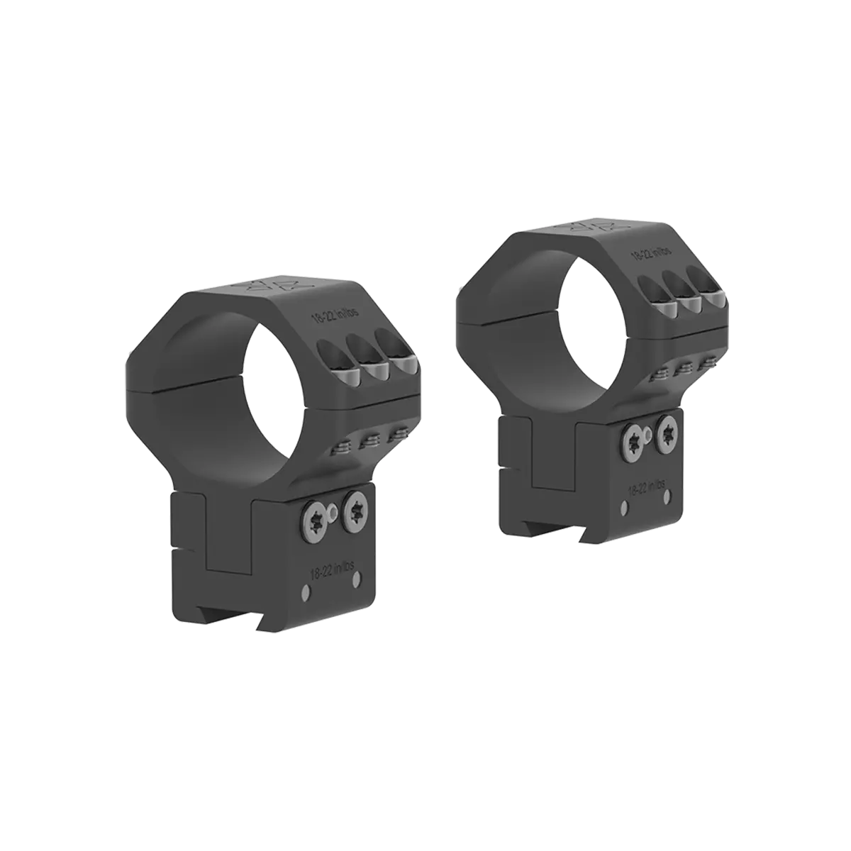 Anelli Vector Optics X-ACCU da 30 mm dovetail ad altezza regolabile