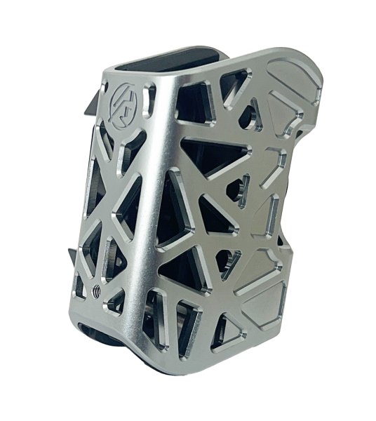 Double Alpha Academy X-Ray Aluminum Pouch Portacaricatore - Silver