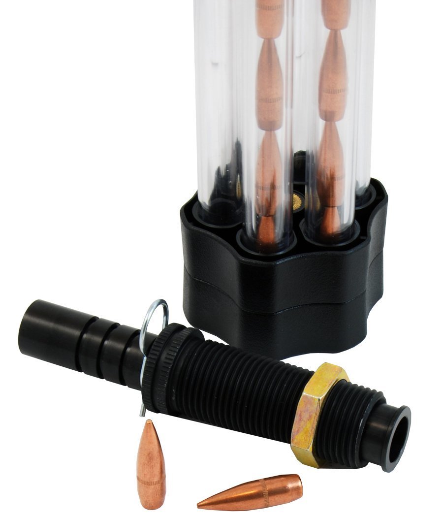 Double Alpha Academy Mini Mr. Bullet Feeder For Dillon Precision – RIFLE .223 (Die + Silos) – vista 2