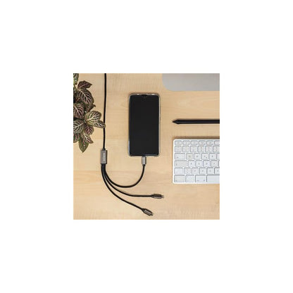 Dörr cavo di ricarica USB 3 in 1 120 cm USB-C, Micro USB e Lightning