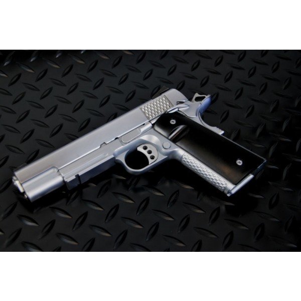 Strike Industries guancette 1911 PX-07 lisce nero semi-lucido, dettaglio 4